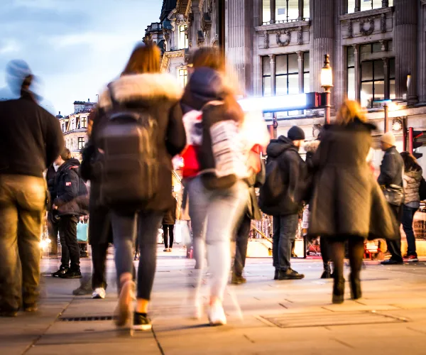 people in the street